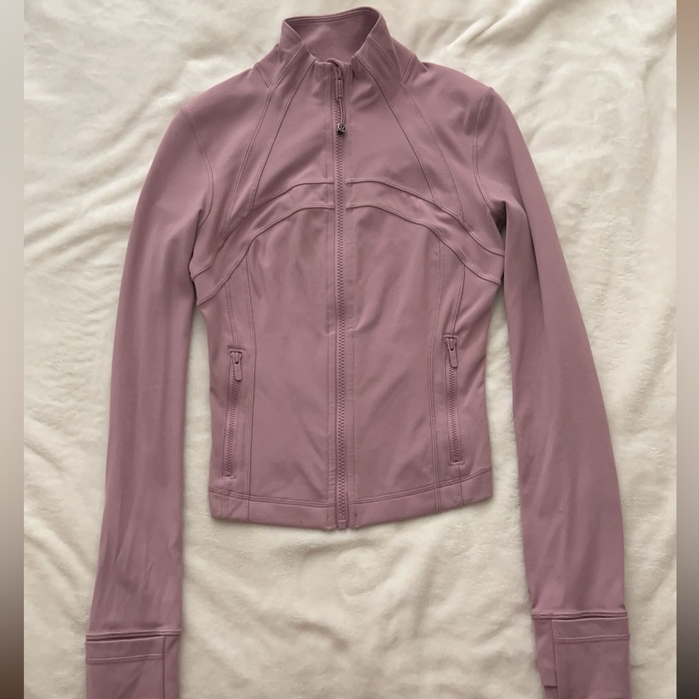 Rose Blush Lululemon Cropped Define Jacket - Picture 2 of 4